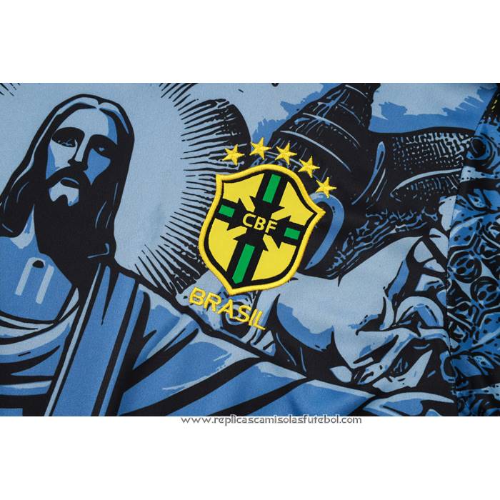 Fato de Treino
 Brasil
 Jesus 2024-2025 Manga Curta
 Azul
 - Calcas Curta

